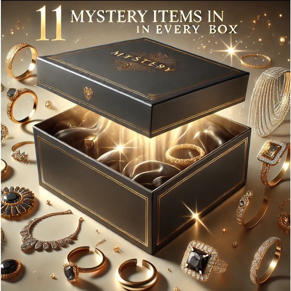 Jewelry - Jewelry mystery Box lot re-seller lot costume fashion semi-precious 11 pieces +